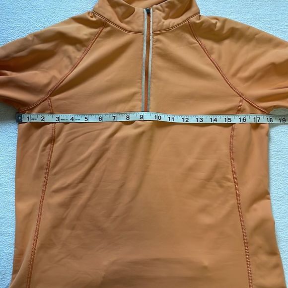 Athleta Orange Quarter-Zip Sweatshirt - Picture 4 of 10